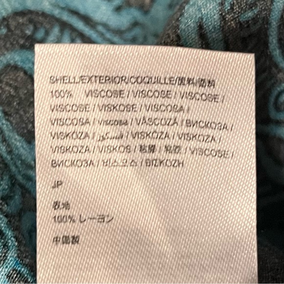 Desigual Logomania Blouse Womens Medium P-Bow Colorful Bold Print Lacroix Artsy - Picture 10 of 16